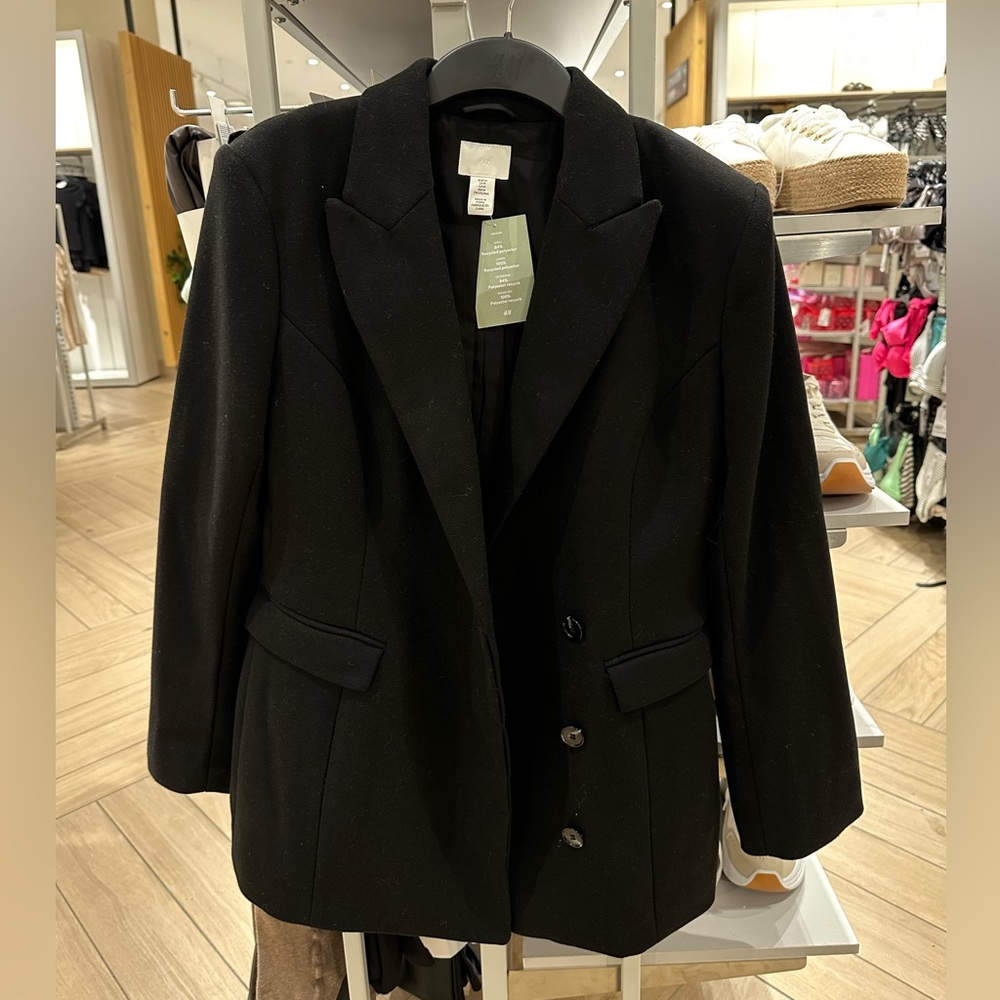 H&M double breasted blazer jacket size Medium